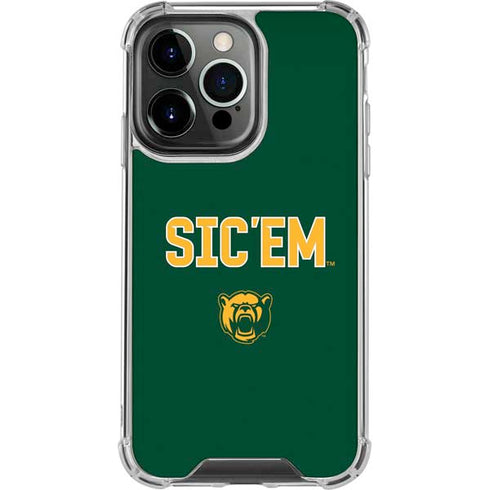 Baylor University Sic Em Green iPhone 14 Pro Clear Case